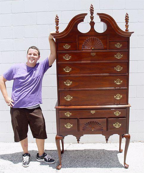CONTEMPORARY HIGHBOY CHEST ON CHEST b8ce3