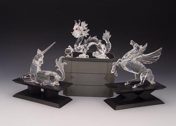 3 PC SWAROVSKI CRYSTAL FABULOUS CREATURES