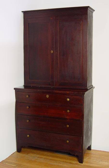 MID 19th C AMERICAN INLAID BLIND b8fb7