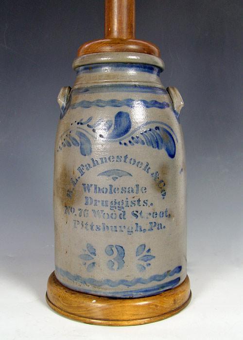 COBALT DECORATED STONEWARE PITTSBURG b8fc0