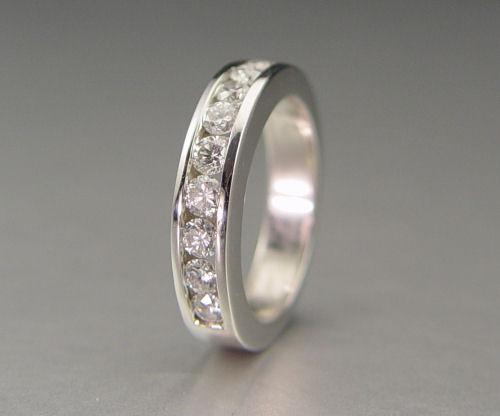 PLATINUM 10 STONE DIAMOND WEDDING