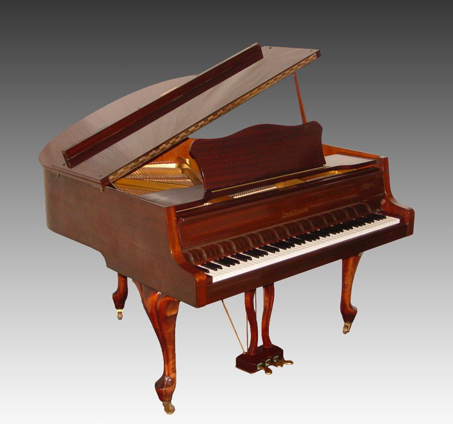 ZIMMERMAN MAHOGANY BABY GRAND PIANO  b8fc9