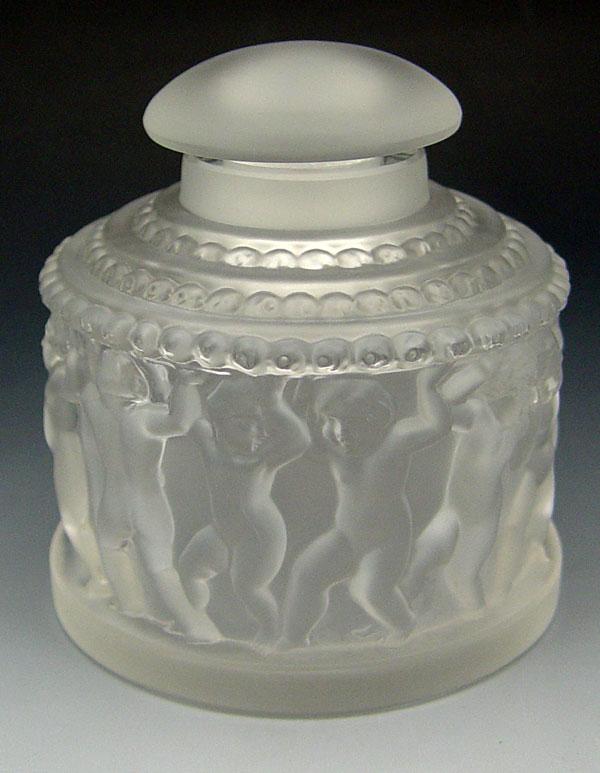 LALIQUE ENFANTS DRESSER JAR Frieze b8ffb