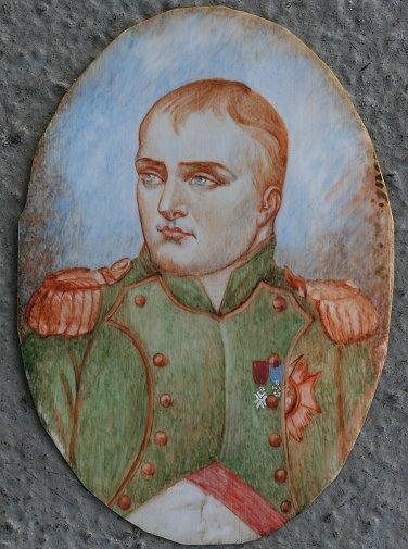 MINIATURE PAINTING ON IVORY OF