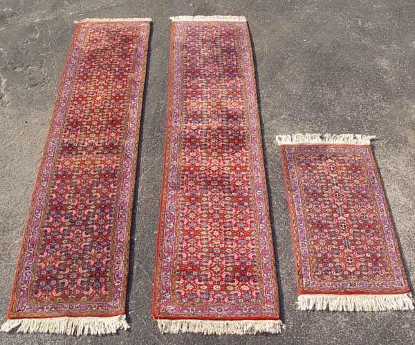 3 PIECE 2 INDO HERIZ CARPET RUNNERS b9086