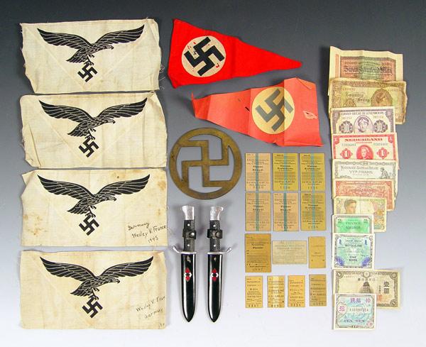 COLLECTION OF WWII GERMAN MEMORABILIA: