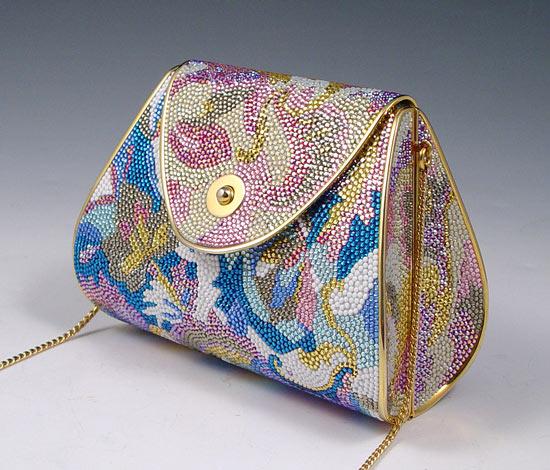 JUDITH LEIBER PASTEL CRYSTAL PURSE  b8d6a