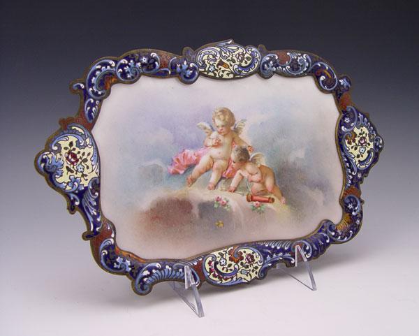 SEVRES QUALITY HAND PAINTED CHERUBIC b8ddc