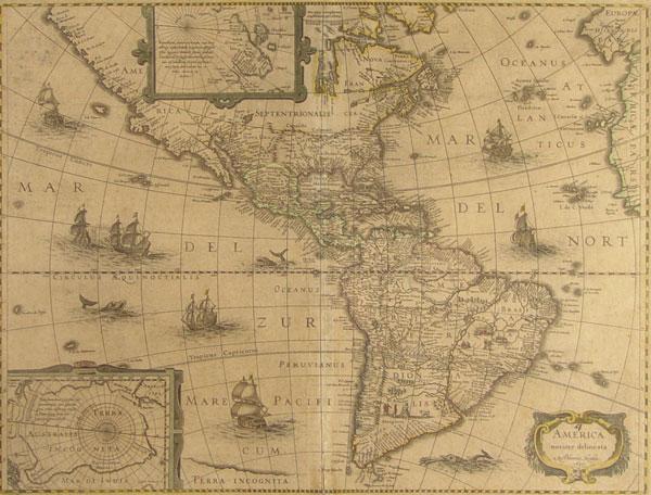 1631 HONDIO AMERICA NOVITER DELINEATA