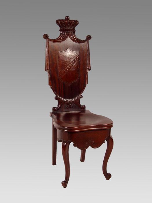 VICTORIAN CUSTOM SOLID MAHOGANY CARVED