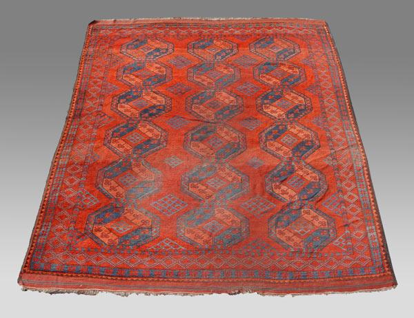 RED GROUND AFGHANI RUG: Approx.