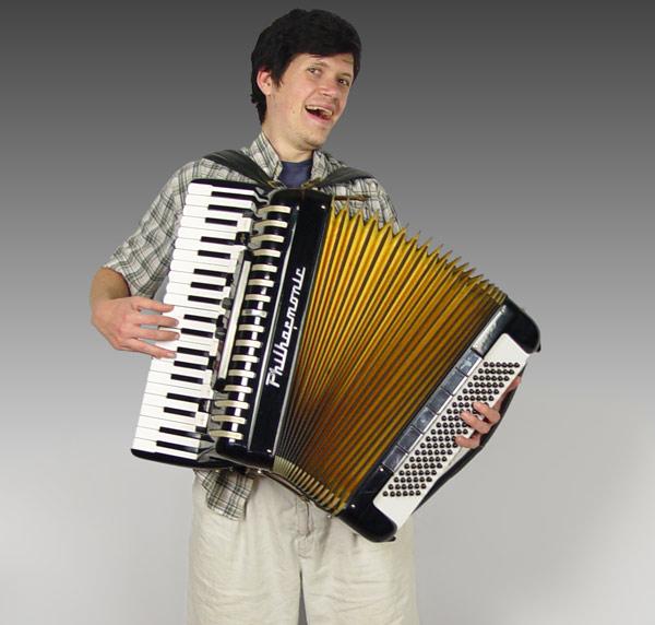 PHILHARMONIC PIANO ACCORDION: Black