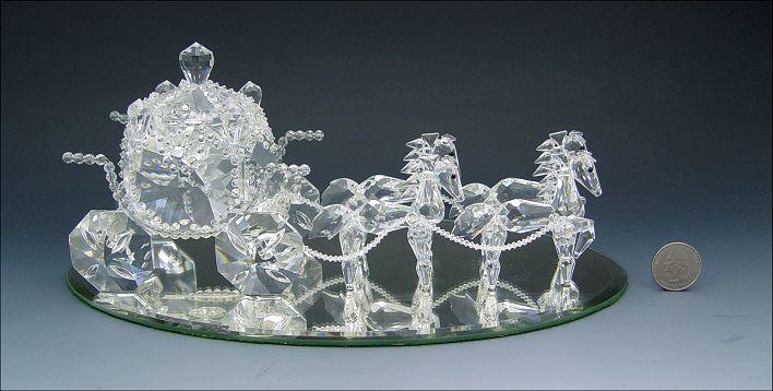 CRYSTAL CINDERELLA HORSE DRAWN b928b