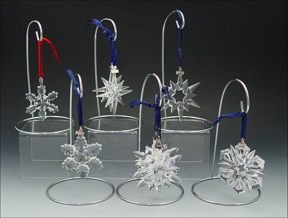 14 SWAROVSKI CRYSTAL CHRISTMAS ORNAMENTS: