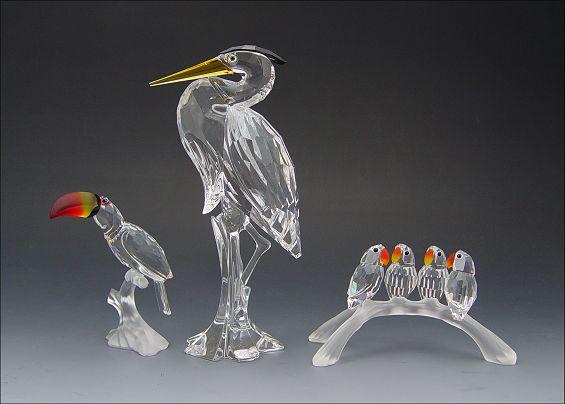 SWAROVSKI CRYSTAL 3 PIECE BIRD