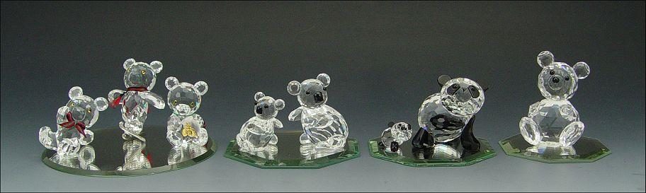 8 SWAROVSKI CRYSTAL BEARS Our b9297