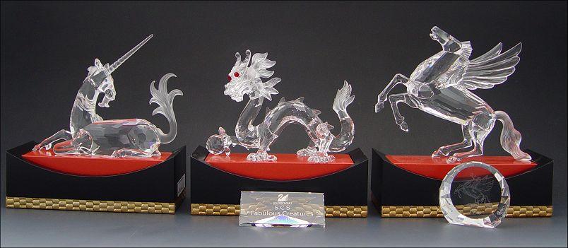 3 PC SWAROVSKI CRYSTAL FABULOUS CREATURES