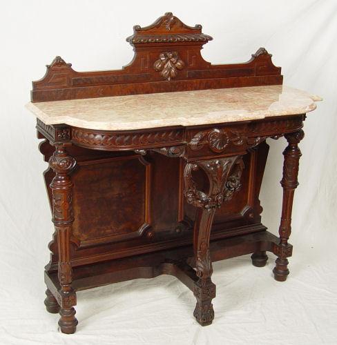 FINELY CARVED WALNUT HIGH VICTORIAN