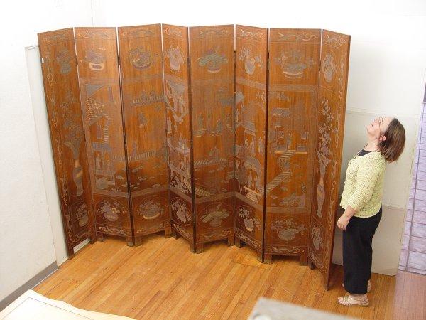 CHINESE 8 PANEL COROMANDEL SCREEN: