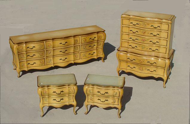 4 PIECE PAINT DECORATED FRENCH b93e6