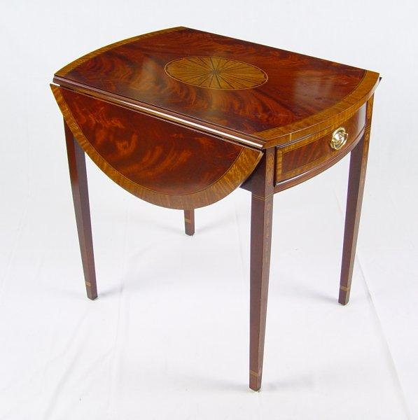 SHERATON STYLE INLAID TABLE WITH