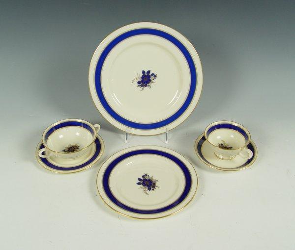 LENOX COBALT RIM FINE CHINA SERVICE b941c