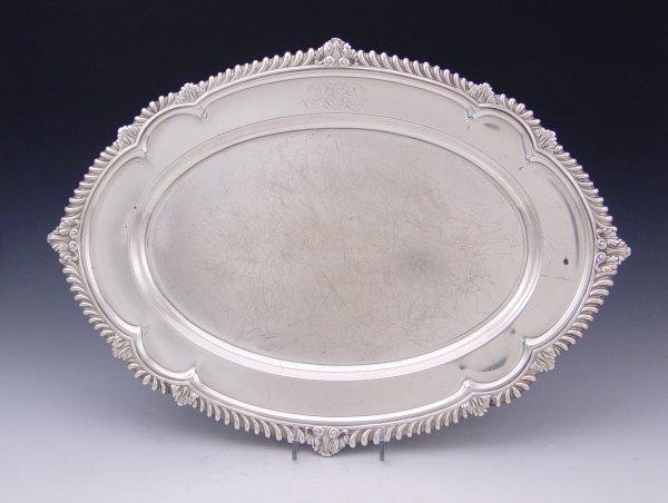 LARGE STERLING GORHAM TRAY: Pattern