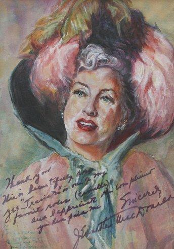 PAINTING OF JEANETTE MACDONALD  b9470