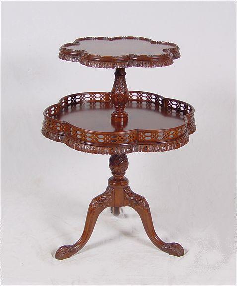 TWO TIER MAHOGANY BUTLER S TABLE  b9131