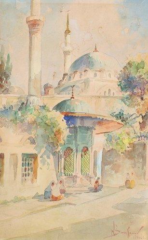 N SARAFANOV ISTANBUL PAINTING  b916d