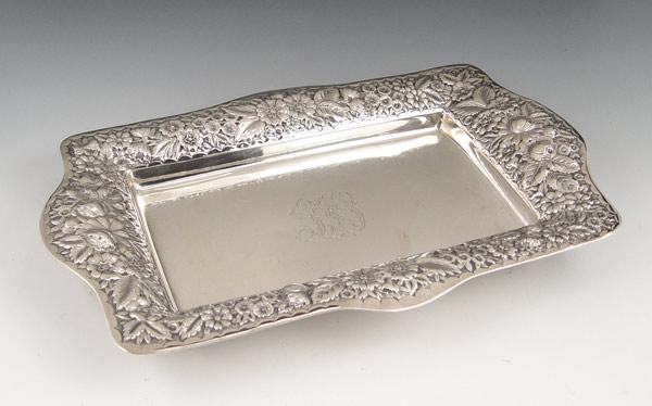 GORHAM STERLING REPOUSSE TRAY  b91b6