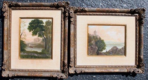 PAIR OF 19TH C LANDSCAPES SIGNED b921f