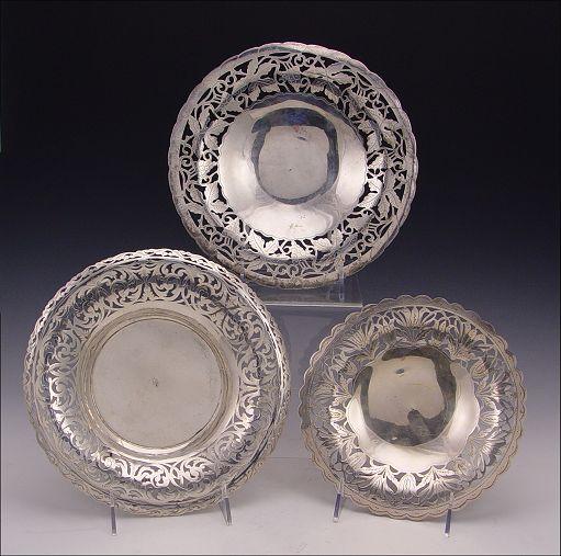 COLLECTION OF 3 OPENWORK CONTINENTAL