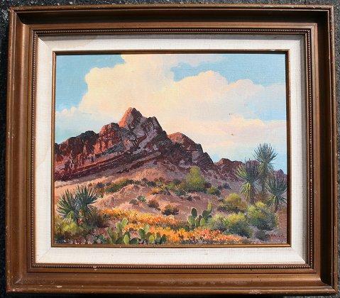 SOUTHWEST DESERT PAINTING SIGNED b9235