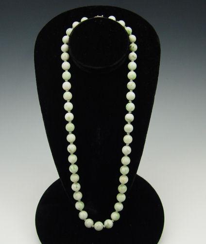 CHINESE STONE BEAD NECKLACE 26  b9248