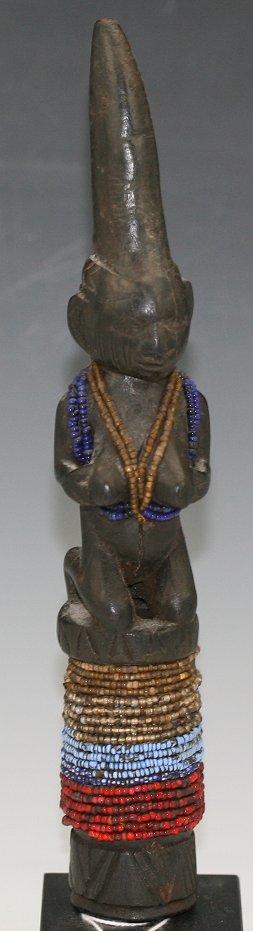 CARVED AND BEADED YORUBA FERTILITY