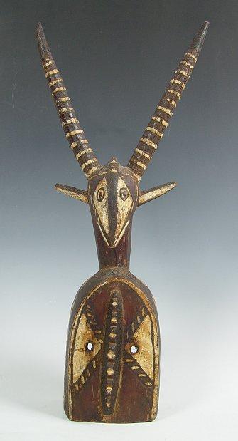 CARVED AND PAINTED WOODEN AFRICAN