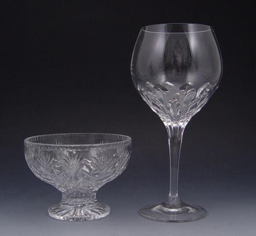 ELEGANT CRYSTAL: Set of 12 tall goblets,