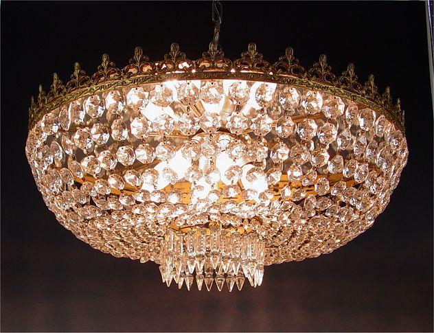FRENCH EMPIRE STYLE CRYSTAL DOME b96f8