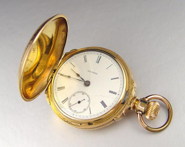 1884 ILLINOIS BOX CASE POCKET WATCH  b970d