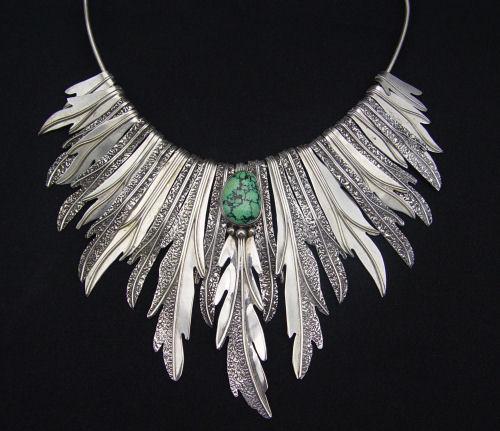 STERLING NATIVE AMERICAN FEATHER b9745