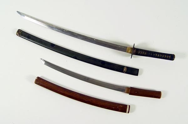 WWII ERA JAPANESE KATANA WAKIZASHI b9757