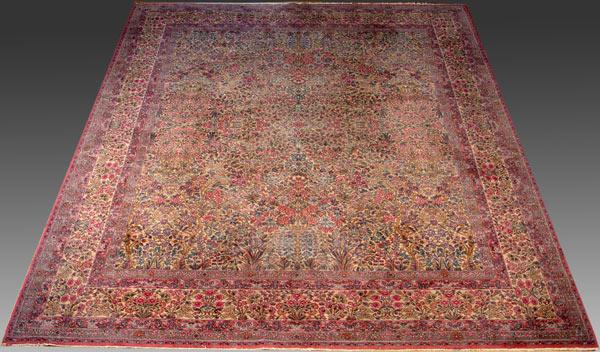 HAND TIED KERMAN CARPET: Approx.