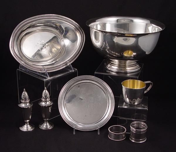 8 PIECE ESTATE STERLING COLLECTION  b9aa2