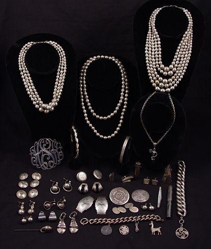 LOT OF STERLING JEWELRY ETC Mexican b9b1f