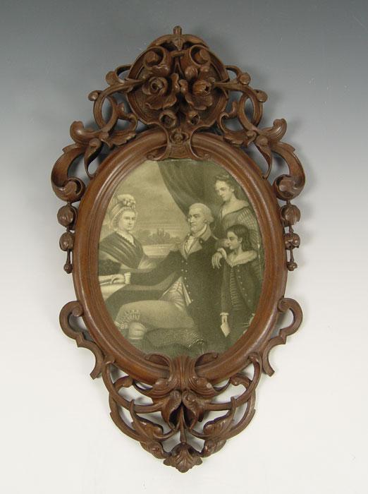 CARVED VICTORIAN ROCOCO FRAME DATED b9e51