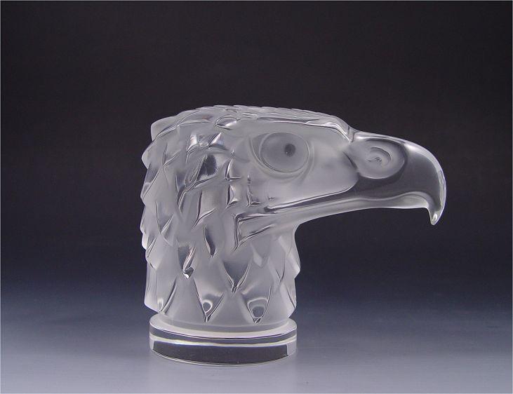 LALIQUE FIGURAL EAGLE GLASS CAR b9e8b