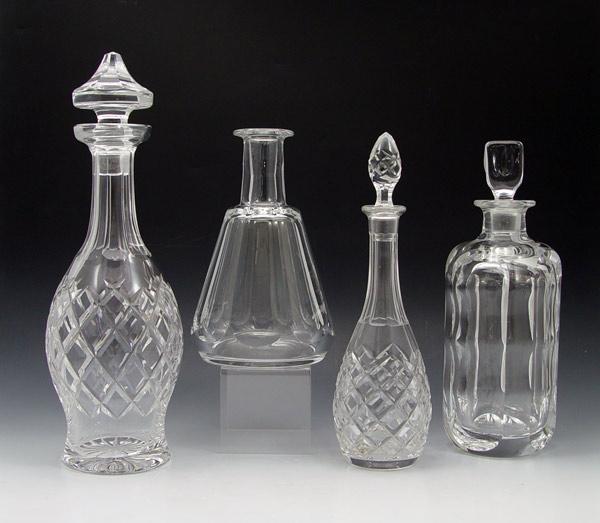 4 CRYSTAL DECANTERS INCLUDING ORREFORS b9e92