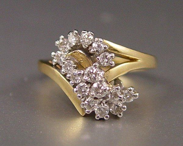 14K DIAMOND FASHION RING 14K yellow b9eb2