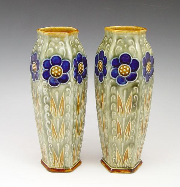 PAIR ART NOUVEAU ROYAL DOULTON b9ed2